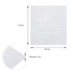 Самоклеюча декоративна 3D панель Камінь біла рвана цегла 700х770х5мм (155) SW-00000484 - Зображення 3