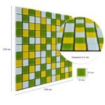 Мозаїка з декоративного скла 298х298х4,5мм Жовто-зелена SW-00002362 - Зображення 3