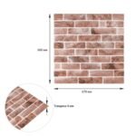 Панель стінова 670х680х4мм Клінкер піщано-коричневий (D) SW-00002004 - Зображення 3