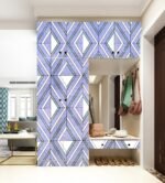 Самоклеюча плівка 0,45х10м х 0,07мм Зелені ромби SW-00001257 - Зображення 5