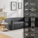 Комплект надувних меблів диван і 2 крісла Сірий SW-00002659 - Зображення 9