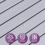 Покриття вінілове самоклеюче 3D рейки Білий Графіт 600х2900х3мм SW-00002900 - Зображення 4