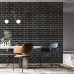 Панель стінова 700х700х5мм Чорна цегла з білим SW-00001503 - Зображення 6