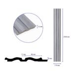 Рейка декоративна PS 2900х119х12мм Сіре дерево SW-00002142- - Зображення 3