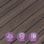 Покриття вінілове самоклеюче 3D рейки 600х600х2,8мм Димчастий каштан SW-00002195 - Зображення 4