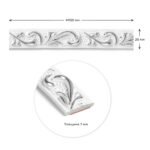 Молдинг 4950х20х7 мм Білий зі сріблом SW-00002679 - Зображення 2