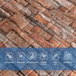 Самоклеюча 3D панель 700x770x3мм Коричнево-рудий (58-3) SW-00001319 - Зображення 4