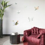 Дзеркальний декор акриловий самоклеючий Птахи срібло, 6шт (D) SW-00002520 - Зображення 6