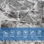 Самоклеюча декоративна 3D панель Камінь чорно-білий мармур 700х700х7мм (154) SW-00000219 - Зображення 4