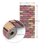 Самоклеючі шпалери 2800х500х1,5мм Червона екатериновлавська цегла (D) SW-00001944 - Зображення 3