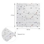 Декоративна 3D панель самоклейка 700х770х5мм Зірки (біла цегла) (021) SW-00000086 - Зображення 3