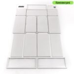 Шафа мобільна для зберігання розкладна триярусна з сталі 70х36х112,8см Світло-сірий SW-00002116 - Зображення 6