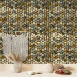 Самоклеюча алюмінієва плитка 300х300х3мм Золота луска SW-00001934 - Зображення 7