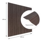 Покриття вінілове самоклеюче 3D рейки 600х600х2,8мм Димчастий каштан SW-00002195 - Зображення 3