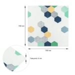 Панель стінова 3D 700х700х4мм Мозаїка синьо-жовта SW-00002016 - Зображення 3