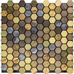 Самоклеюча алюмінієва плитка 300х300х3мм Луска SW-00001931