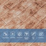 Декоративна 3D панель самоклейка 700х770х5мм Мармур червоний (цегла) (063) SW-00000035 - Зображення 4