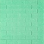 3D панель самоклеюча 700х770х5мм цегла М'ята (012-5) SW-00000148