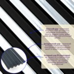 Рейка декоративна PS 2900х115х12мм Чорний зі сріблом SW-00002133 - Зображення 2