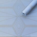 Самоклеюча плівка 0,45х10м х 0,07мм Блакитна із золотом SW-00001218