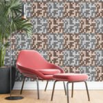 Самоклеюча алюмінієва плитка 300х300х3мм мідна мозаїка SW-00001157 - Зображення 6