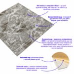 Декоративна 3D панель самоклейка 700х770х5мм Чорний мармур (цегла) (061-5) SW-00000036 - Зображення 2