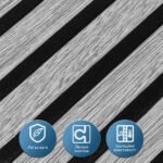 Панель-рейка 680х670х5мм Срібно-чорний SW-00002532 - Зображення 4