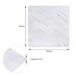 Самоклеюча 3D панель 700х700х4мм Біла мармурова плитка (364) SW-00001142 - Зображення 3