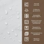 Декоративна ПВХ плита 1,22м х 2,44м х 3мм Білий мармур SW-00001399 - Зображення 5