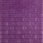 3D панель самоклеюча 700х770х5мм цегла Фіолетова (016-5) SW-00000150