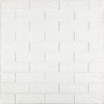 Панель стінова 3D 700х770х2мм Білий SW-00001914