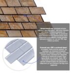 Декоративна ПВХ панель цегла 960х480х4мм Коричневий мармур SW-00001428 - Зображення 2