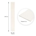 Панель-рейка в рулоні 2900х350х6мм Білий SW-00002068 - Зображення 3