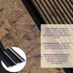 Рейка декоративна PS 2900х118х12мм Коричневий із золотими прожилками SW-00001749 - Зображення 2