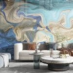 Самоклеюча вінілова плитка набір (6 рулонів) 3600х2800х2мм Блакитний SW-00001449 - Зображення 2