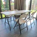 Складний стілець 46х52х79см Білий SW-00001609 - Зображення 9