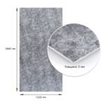 Декоративна ПВХ плита 1,22м х 2,44м х 3мм Попелястий мармур SW-00001405 - Зображення 4