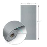 Самоклеюча вініловая плитка в рулоні 600х3000х2мм Сіре полотно Мат SW-00002034 - Зображення 3