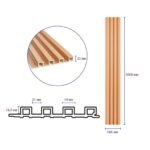 Рейка декоративна WPC стінова 3000х165х23мм Вільха SW-00001539 - Зображення 9