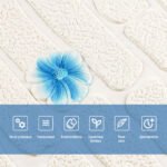 Панель стінова 3D 700х700х4мм Блакитні квіти SW-00001977 - Зображення 4