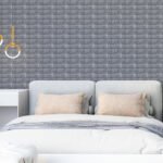 Самоклеюча 3D панель в рулоні 19600x700x3мм Срібна Цегла (R017-3-20) SW-00001197 - Зображення 5