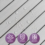 Покриття вінілове самоклеюче 3D рейки 600х600х2,8мм Скандинавський білий шпон SW-00002197 - Зображення 4