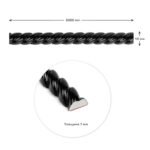 Молдинг 5000х10х7мм Чорний SW-00002682 - Зображення 2