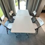 Складний стілець 46х42,5х86см Білий SW-00001610 - Зображення 7