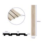 Рейка декоративна PS 2900х115х12мм Білий дуб SW-00001741 - Зображення 3