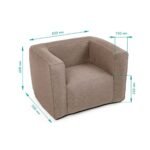 Комплект надувних меблів диван і крісло Коричневий SW-00002656 - Зображення 4