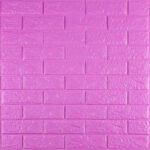 3D панель самоклеюча 700х770х5мм цегла Пурпурна (14-5) SW-00001334
