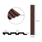Рейка декоративна PS 2900х115х12мм Темний горіх SW-00001745 - Зображення 3