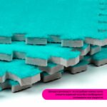 Підлога-пазл плюшевий 30х30х1см М'ятний SW-00002088 - Зображення 5