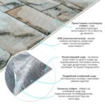 Самоклеючі шпалери 2800х500х1,5мм Бірюзова катеринославська цегла (D) SW-00001943 - Зображення 2